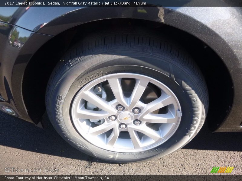 Nightfall Gray Metallic / Jet Black/Dark Titanium 2017 Chevrolet Sonic LT Sedan