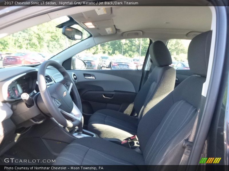 Nightfall Gray Metallic / Jet Black/Dark Titanium 2017 Chevrolet Sonic LT Sedan