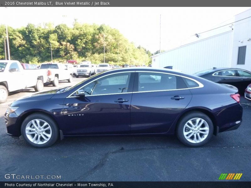 Blue Velvet Metallic / Jet Black 2016 Chevrolet Malibu LT