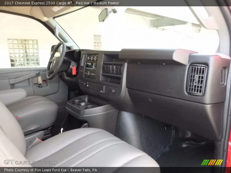 Red Hot / Medium Pewter 2017 Chevrolet Express 2500 Cargo WT