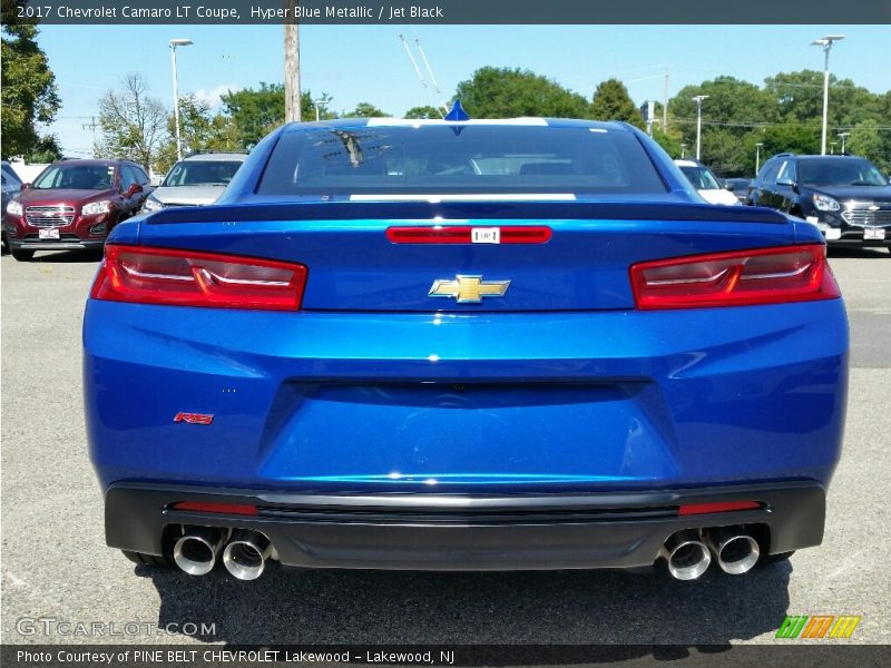 Hyper Blue Metallic / Jet Black 2017 Chevrolet Camaro LT Coupe