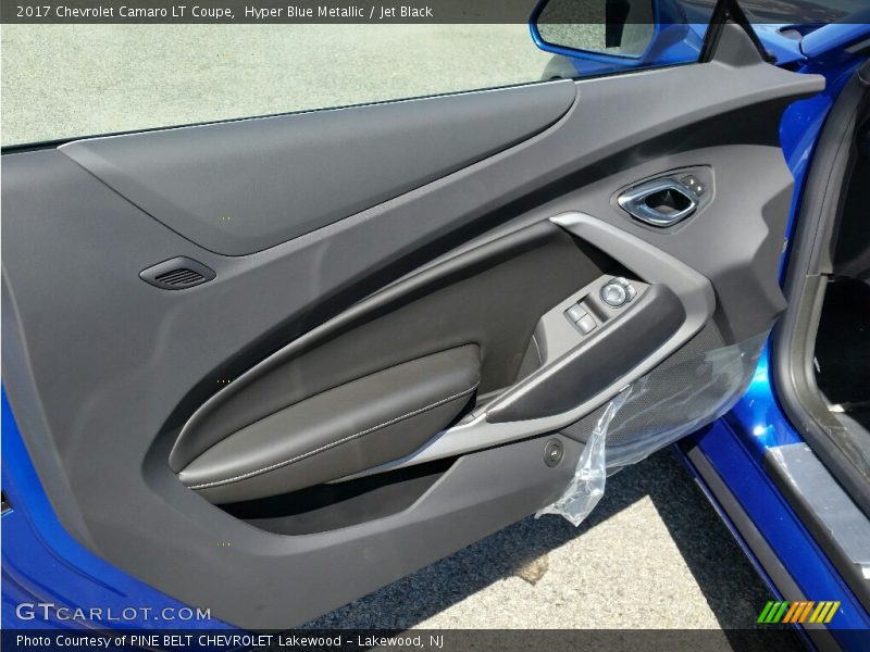 Hyper Blue Metallic / Jet Black 2017 Chevrolet Camaro LT Coupe