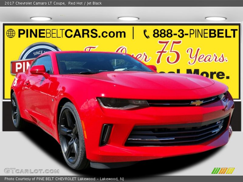 Red Hot / Jet Black 2017 Chevrolet Camaro LT Coupe