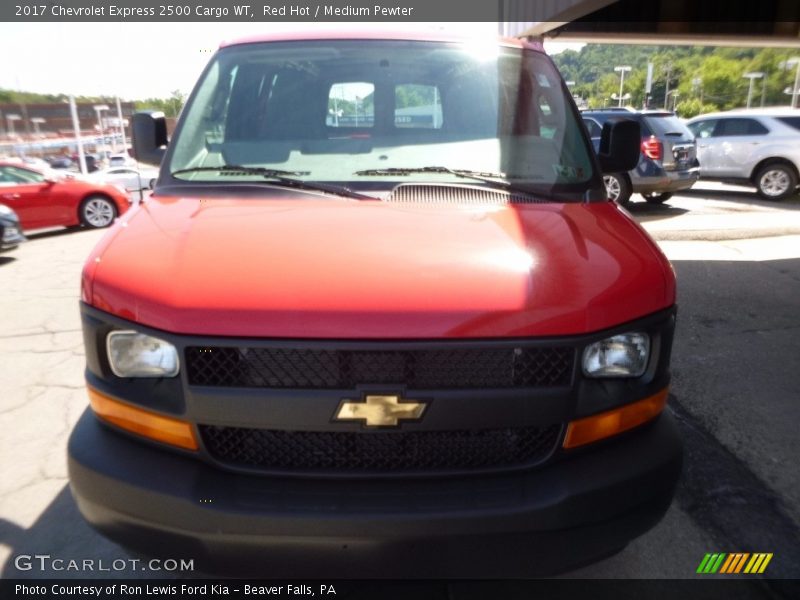 Red Hot / Medium Pewter 2017 Chevrolet Express 2500 Cargo WT