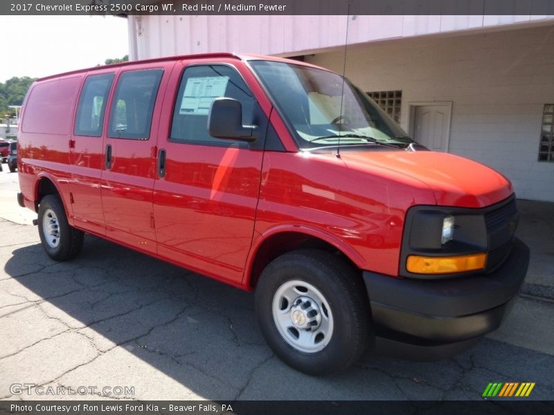 Red Hot / Medium Pewter 2017 Chevrolet Express 2500 Cargo WT