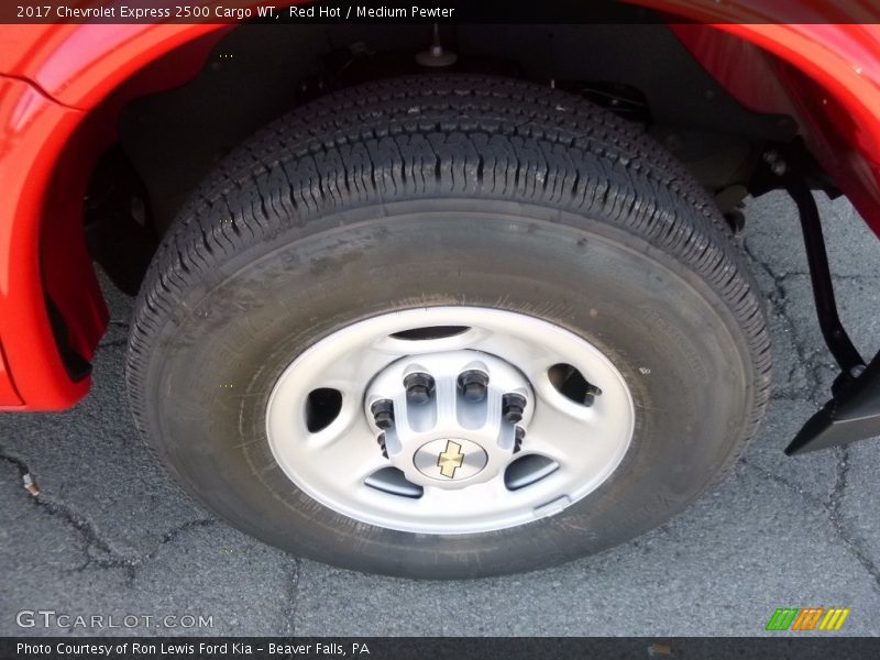 Red Hot / Medium Pewter 2017 Chevrolet Express 2500 Cargo WT