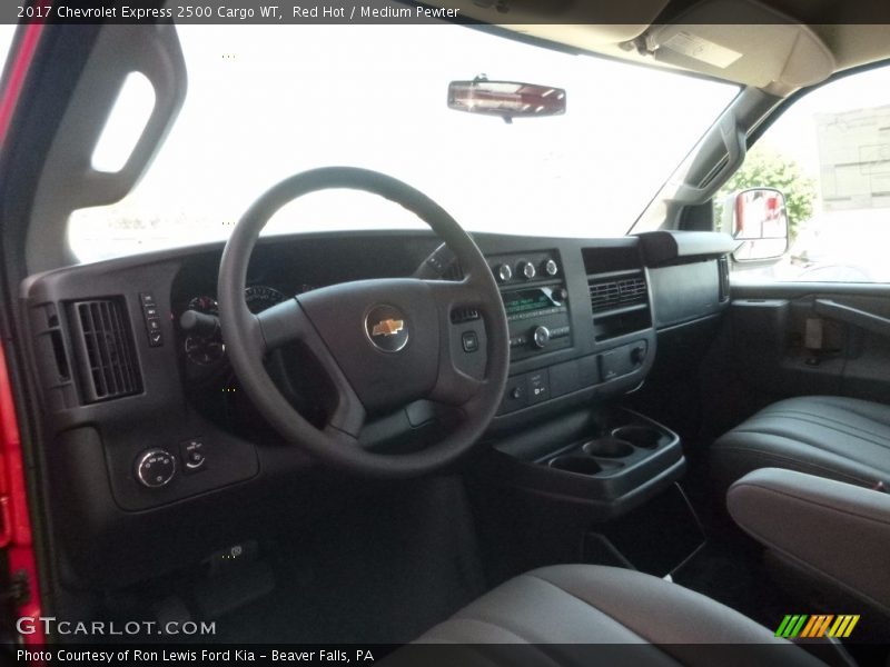 Red Hot / Medium Pewter 2017 Chevrolet Express 2500 Cargo WT