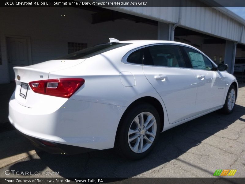 Summit White / Dark Atmosphere/Medium Ash Gray 2016 Chevrolet Malibu LT