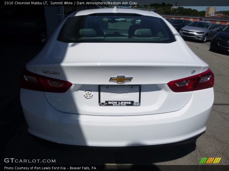 Summit White / Dark Atmosphere/Medium Ash Gray 2016 Chevrolet Malibu LT