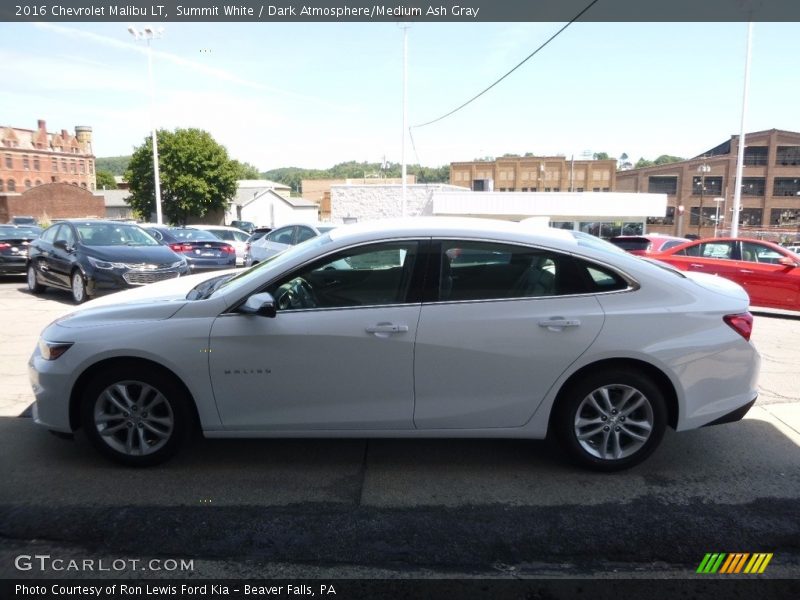 Summit White / Dark Atmosphere/Medium Ash Gray 2016 Chevrolet Malibu LT