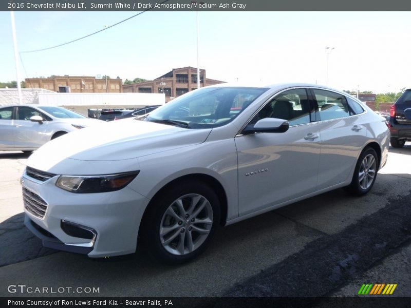 Summit White / Dark Atmosphere/Medium Ash Gray 2016 Chevrolet Malibu LT