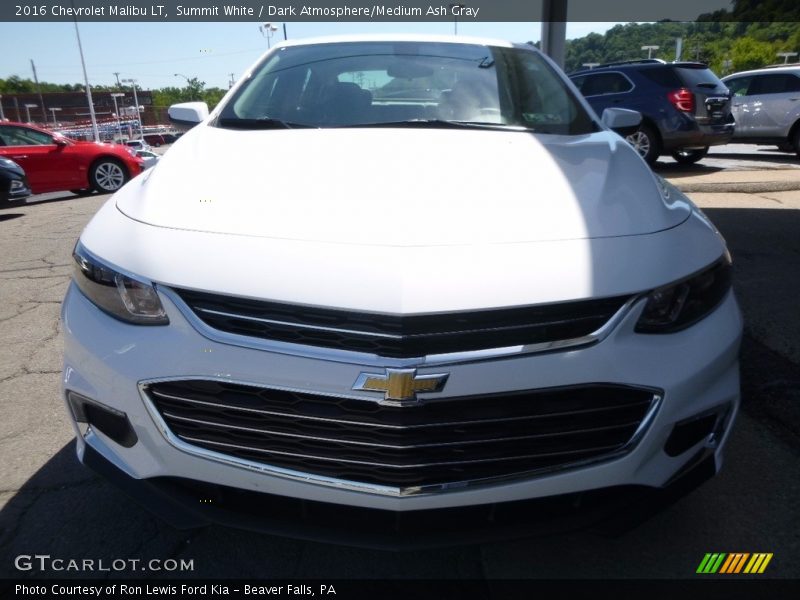 Summit White / Dark Atmosphere/Medium Ash Gray 2016 Chevrolet Malibu LT