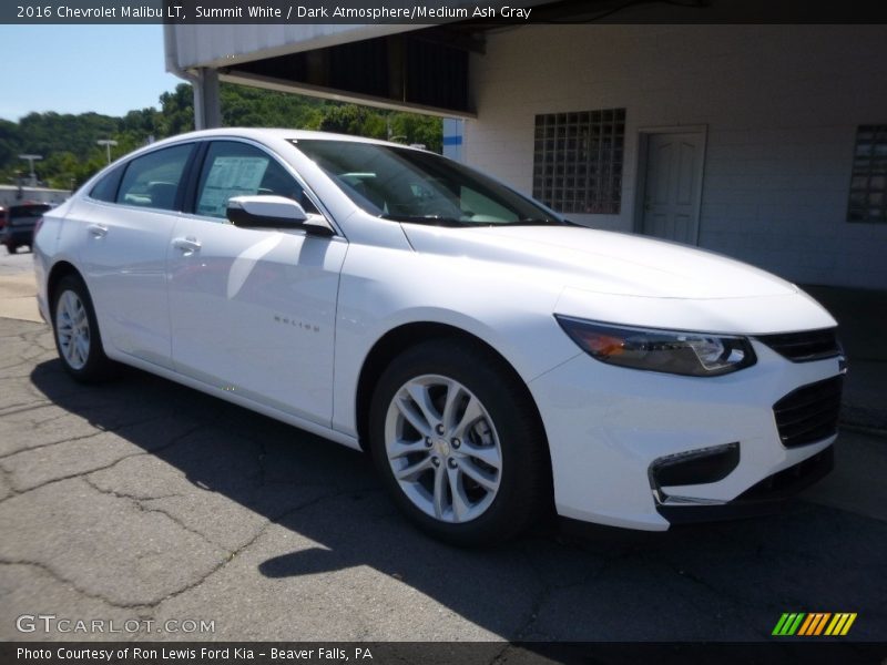 Summit White / Dark Atmosphere/Medium Ash Gray 2016 Chevrolet Malibu LT