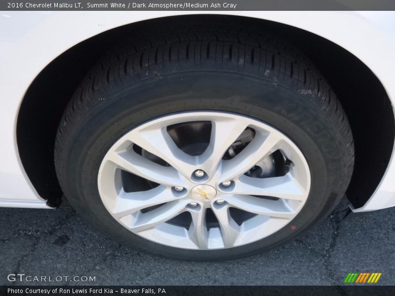 Summit White / Dark Atmosphere/Medium Ash Gray 2016 Chevrolet Malibu LT