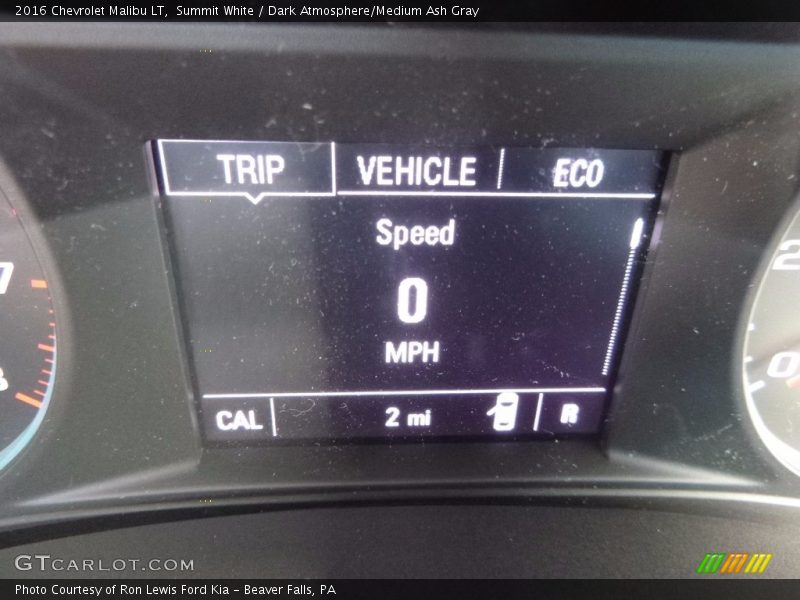 Summit White / Dark Atmosphere/Medium Ash Gray 2016 Chevrolet Malibu LT