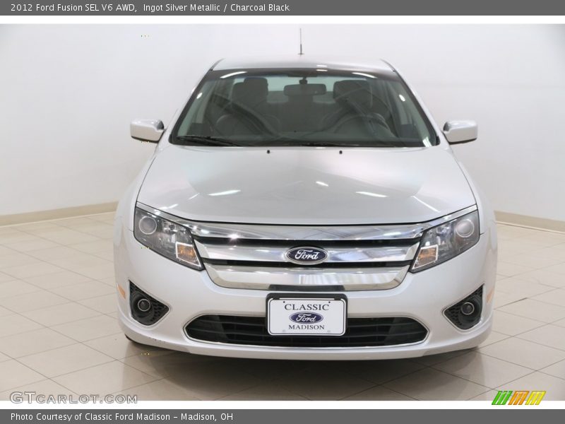 Ingot Silver Metallic / Charcoal Black 2012 Ford Fusion SEL V6 AWD