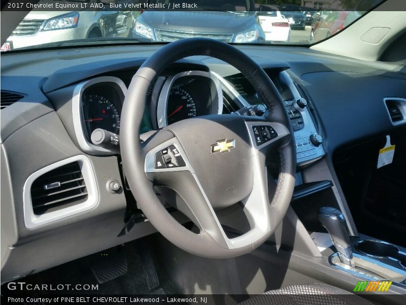 Blue Velvet Metallic / Jet Black 2017 Chevrolet Equinox LT AWD