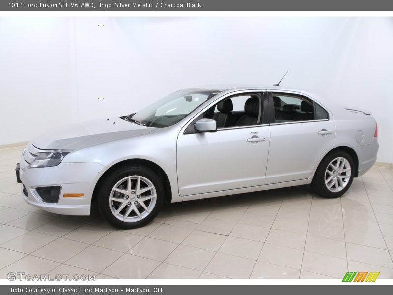 Ingot Silver Metallic / Charcoal Black 2012 Ford Fusion SEL V6 AWD