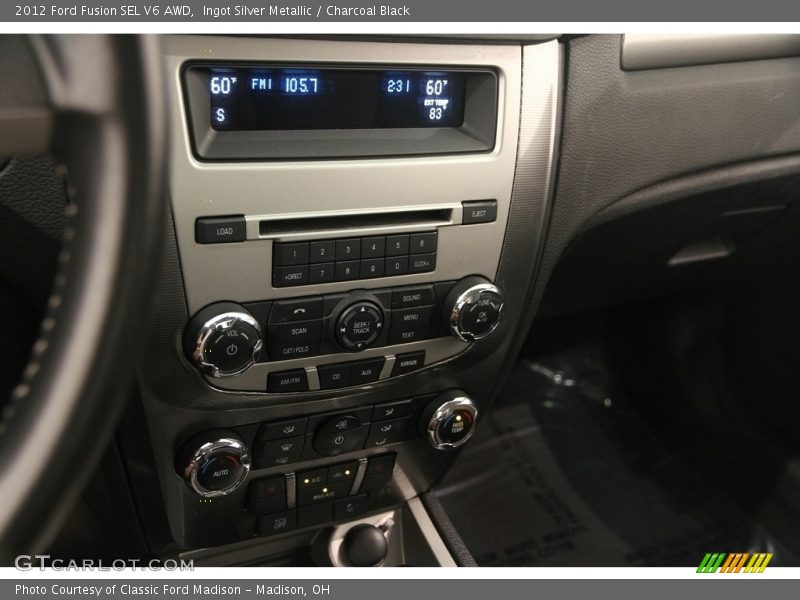 Ingot Silver Metallic / Charcoal Black 2012 Ford Fusion SEL V6 AWD