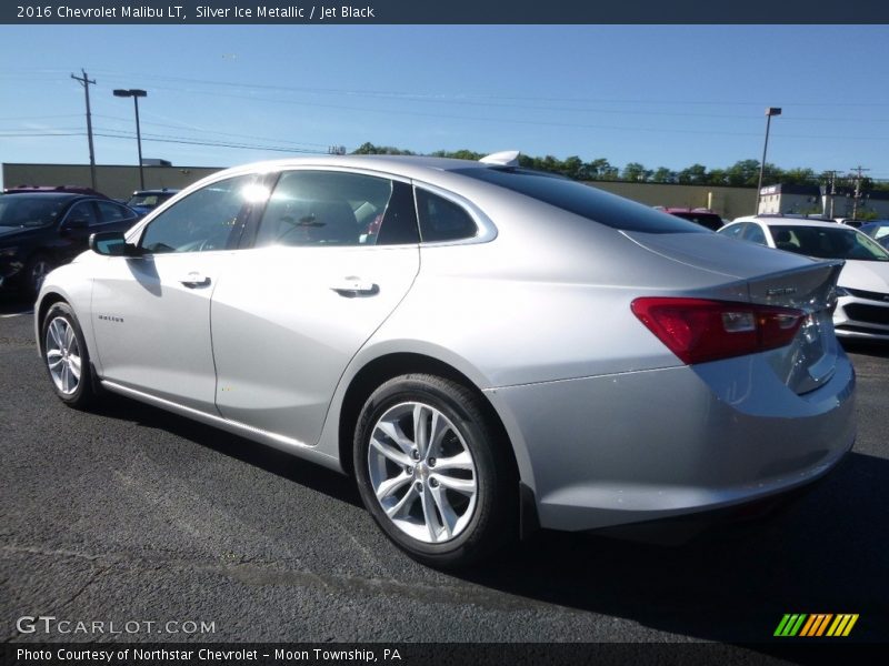 Silver Ice Metallic / Jet Black 2016 Chevrolet Malibu LT