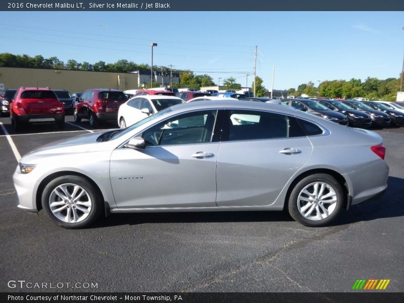 Silver Ice Metallic / Jet Black 2016 Chevrolet Malibu LT