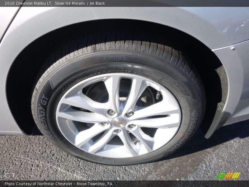 Silver Ice Metallic / Jet Black 2016 Chevrolet Malibu LT