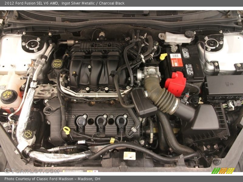 Ingot Silver Metallic / Charcoal Black 2012 Ford Fusion SEL V6 AWD