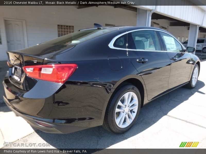 Mosaic Black Metallic / Dark Atmosphere/Medium Ash Gray 2016 Chevrolet Malibu LT