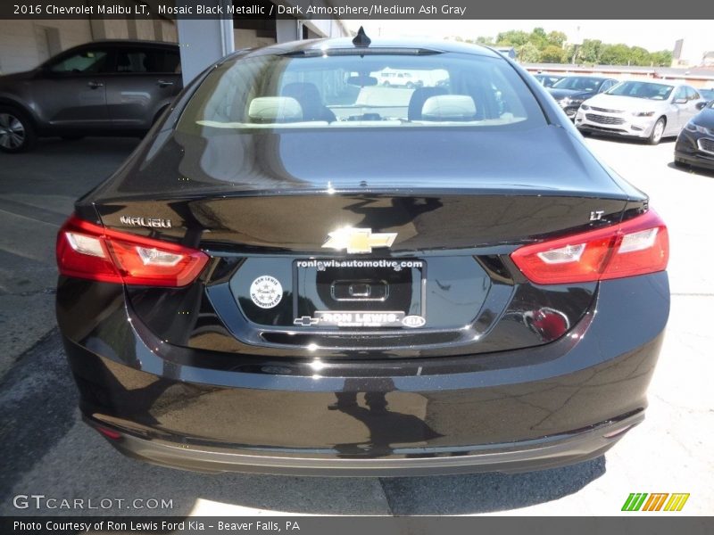 Mosaic Black Metallic / Dark Atmosphere/Medium Ash Gray 2016 Chevrolet Malibu LT