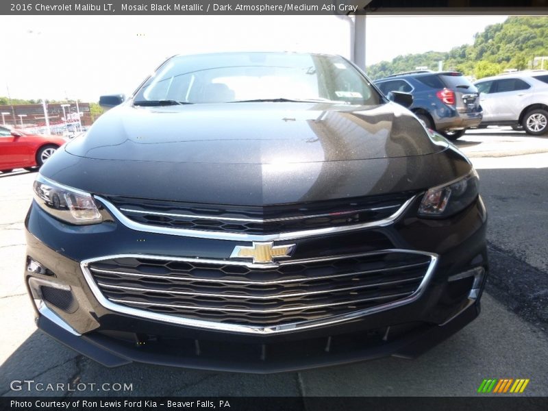 Mosaic Black Metallic / Dark Atmosphere/Medium Ash Gray 2016 Chevrolet Malibu LT