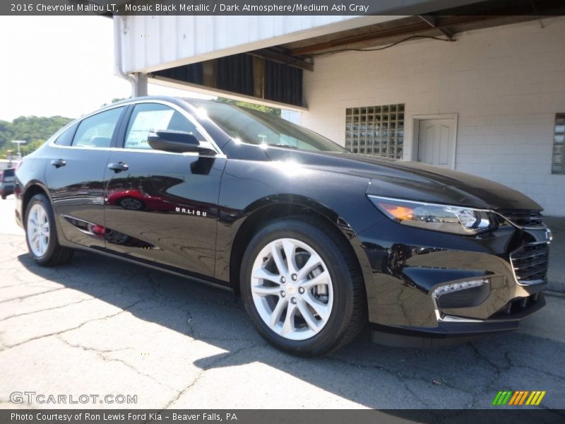 Mosaic Black Metallic / Dark Atmosphere/Medium Ash Gray 2016 Chevrolet Malibu LT