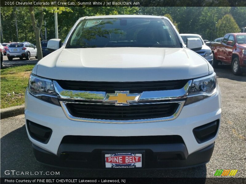 Summit White / Jet Black/Dark Ash 2016 Chevrolet Colorado WT Crew Cab