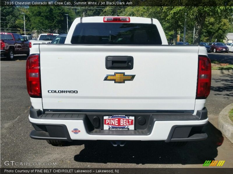 Summit White / Jet Black/Dark Ash 2016 Chevrolet Colorado WT Crew Cab