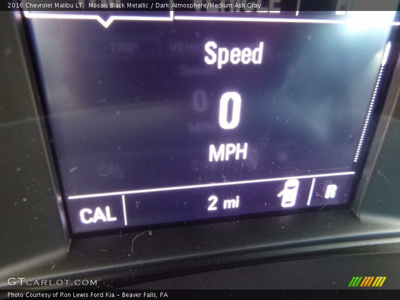Mosaic Black Metallic / Dark Atmosphere/Medium Ash Gray 2016 Chevrolet Malibu LT