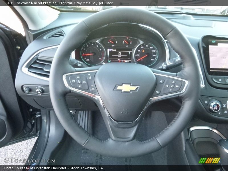Nightfall Gray Metallic / Jet Black 2016 Chevrolet Malibu Premier