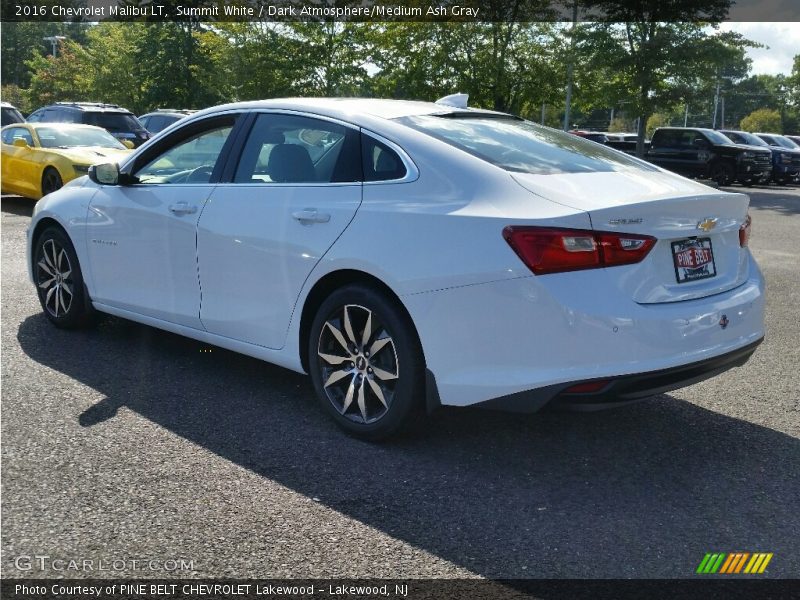 Summit White / Dark Atmosphere/Medium Ash Gray 2016 Chevrolet Malibu LT