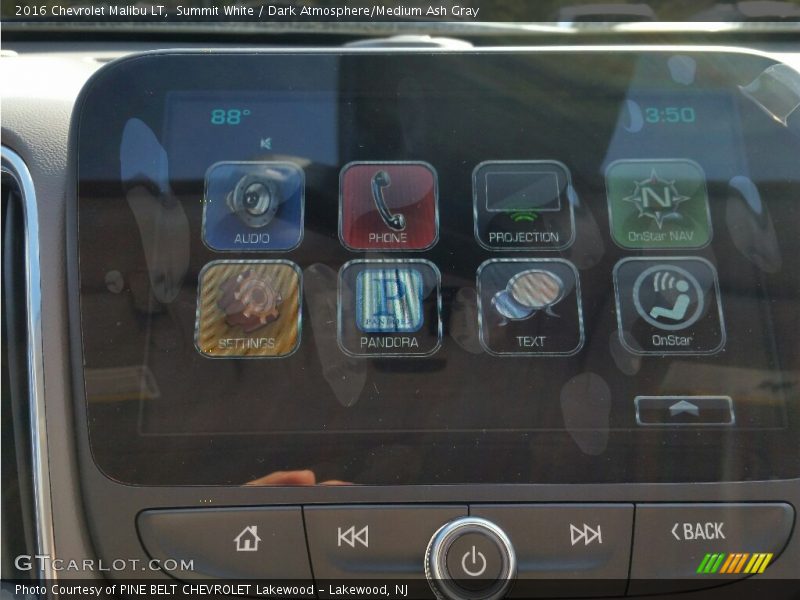 Summit White / Dark Atmosphere/Medium Ash Gray 2016 Chevrolet Malibu LT