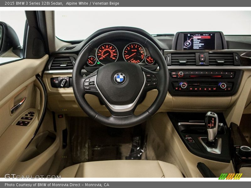 Alpine White / Venetian Beige 2015 BMW 3 Series 328i Sedan