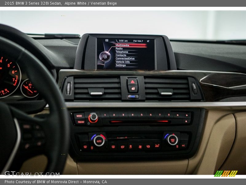 Alpine White / Venetian Beige 2015 BMW 3 Series 328i Sedan