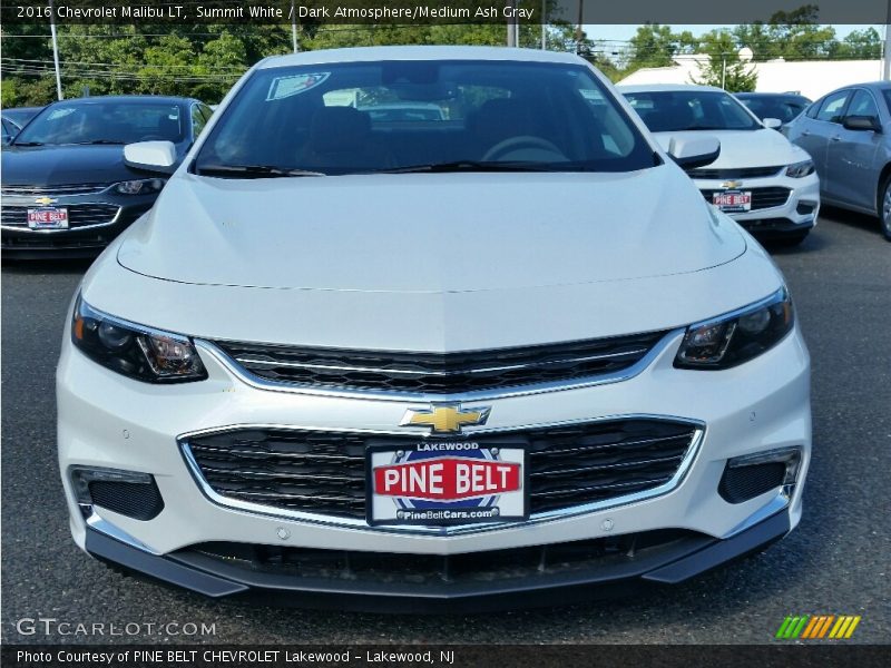 Summit White / Dark Atmosphere/Medium Ash Gray 2016 Chevrolet Malibu LT