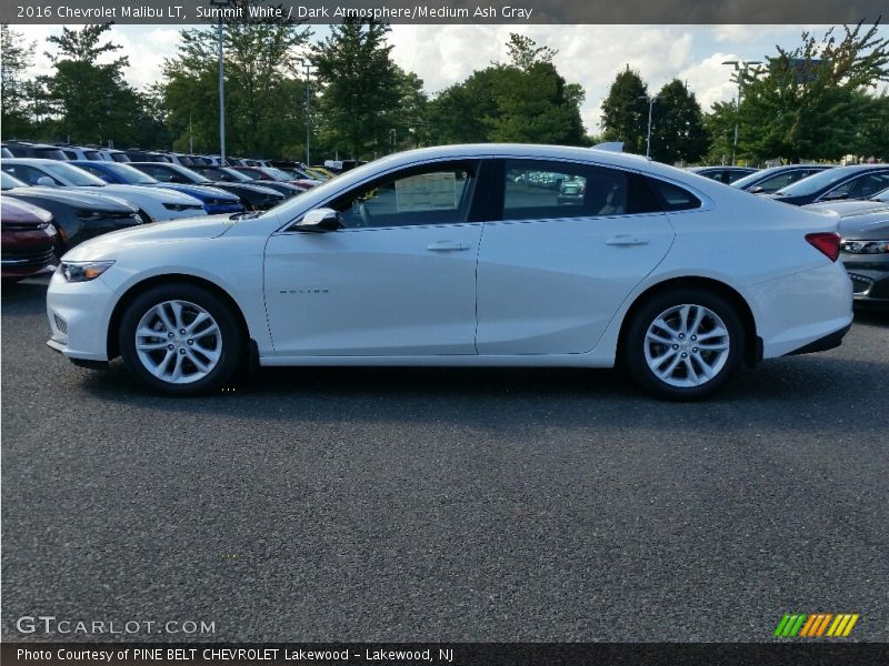 Summit White / Dark Atmosphere/Medium Ash Gray 2016 Chevrolet Malibu LT