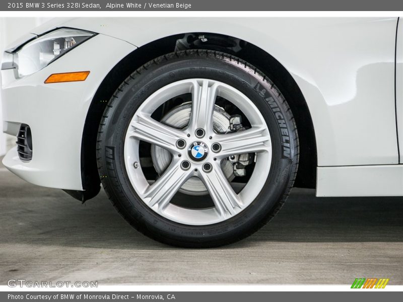 Alpine White / Venetian Beige 2015 BMW 3 Series 328i Sedan