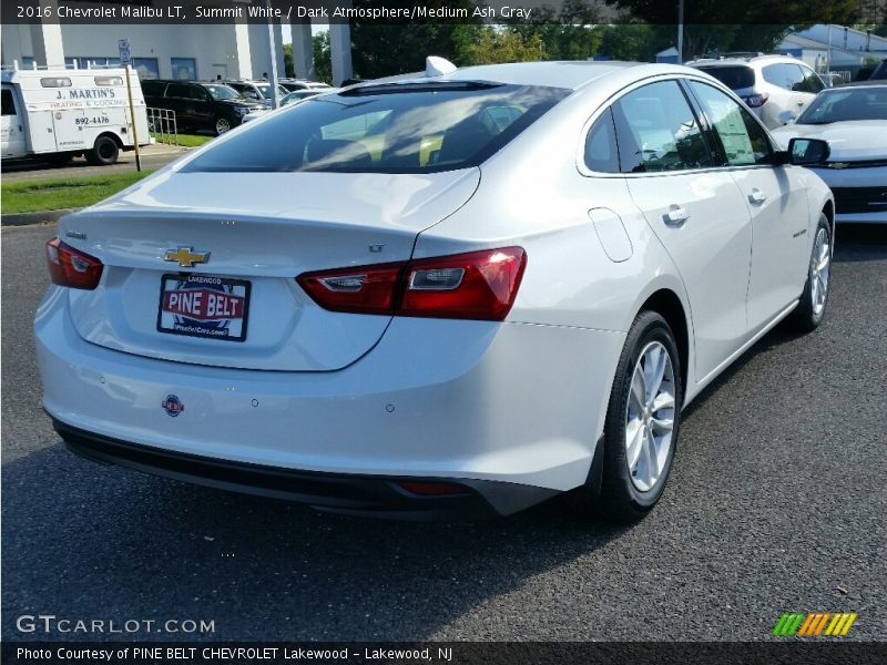 Summit White / Dark Atmosphere/Medium Ash Gray 2016 Chevrolet Malibu LT