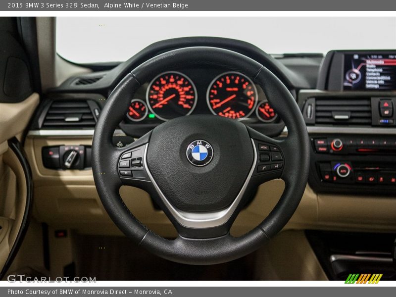 Alpine White / Venetian Beige 2015 BMW 3 Series 328i Sedan