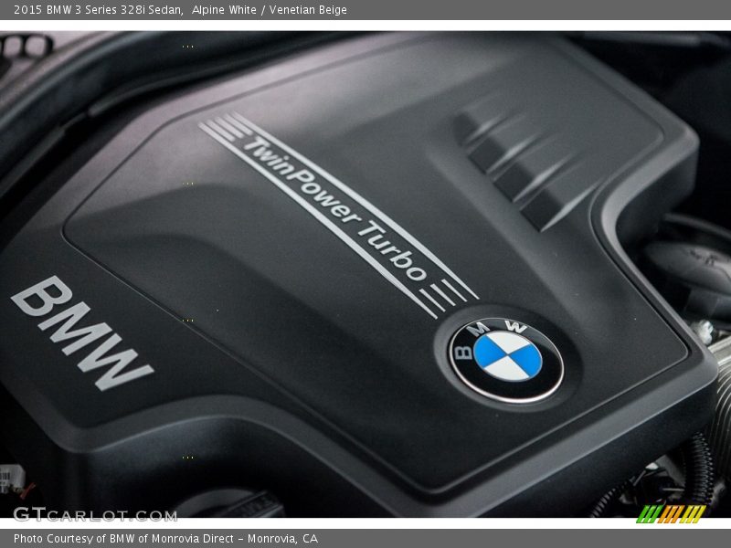Alpine White / Venetian Beige 2015 BMW 3 Series 328i Sedan