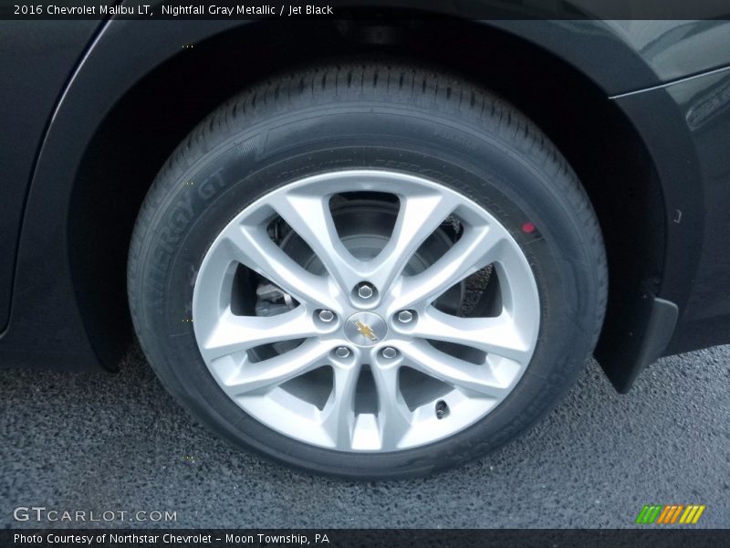 Nightfall Gray Metallic / Jet Black 2016 Chevrolet Malibu LT