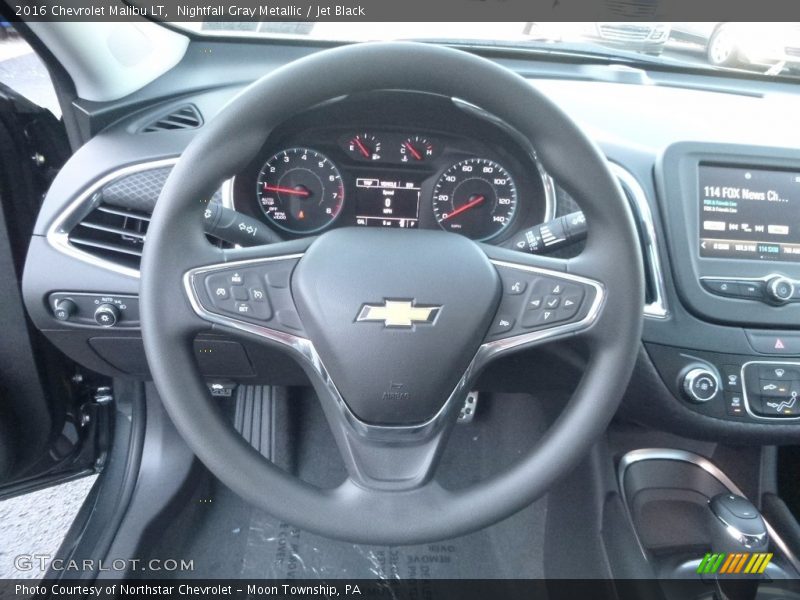 Nightfall Gray Metallic / Jet Black 2016 Chevrolet Malibu LT