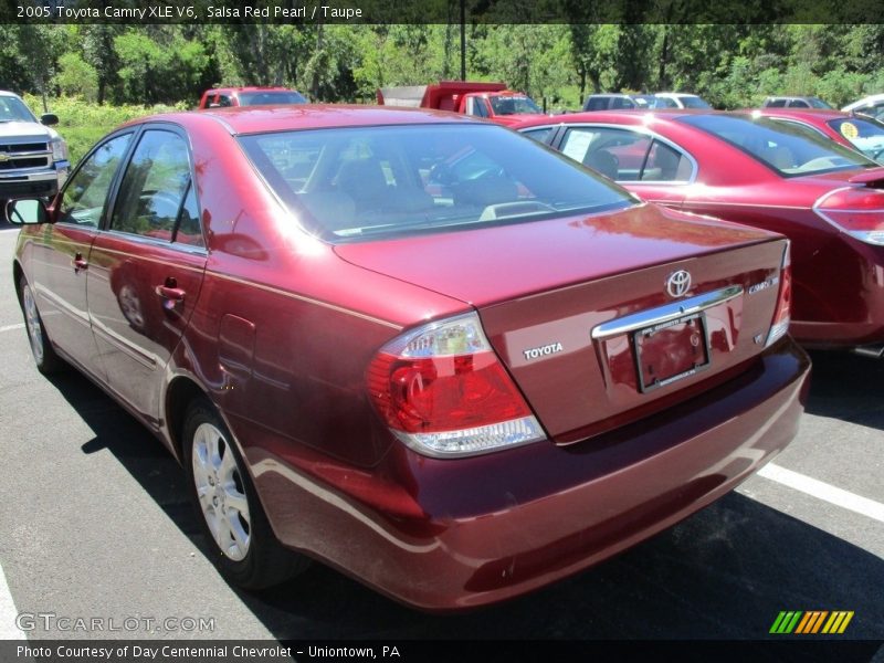 Salsa Red Pearl / Taupe 2005 Toyota Camry XLE V6