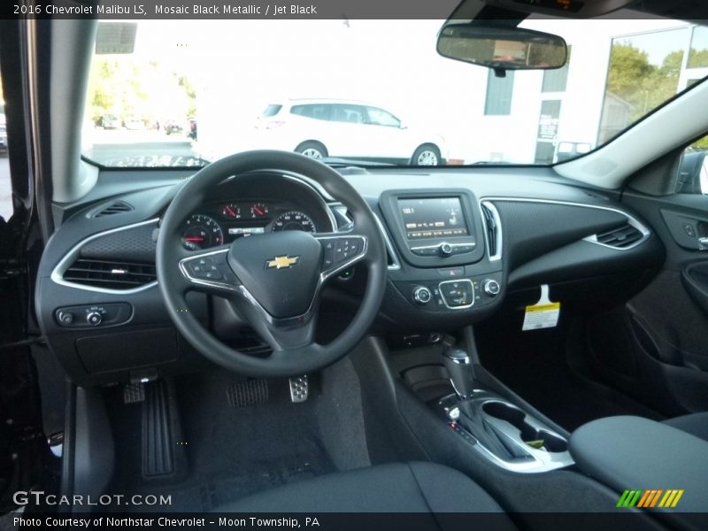 Mosaic Black Metallic / Jet Black 2016 Chevrolet Malibu LS