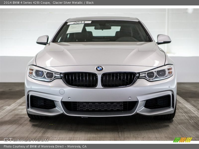 Glacier Silver Metallic / Black 2014 BMW 4 Series 428i Coupe
